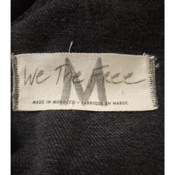 Free People We The Free Marci Black Denim Jumpsuit, Size M - Picture 6 of 6